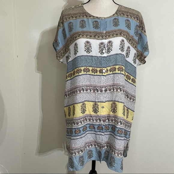 💥SOLD💥 J. Jill Multicolor Floral Print Button Down Top. Women’s size Medium - Picture 3 of 12